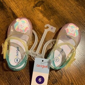 5/$20 kids shoes Mix&Match 
Cat & Jack Kids Unicorn Jelly Sandals -